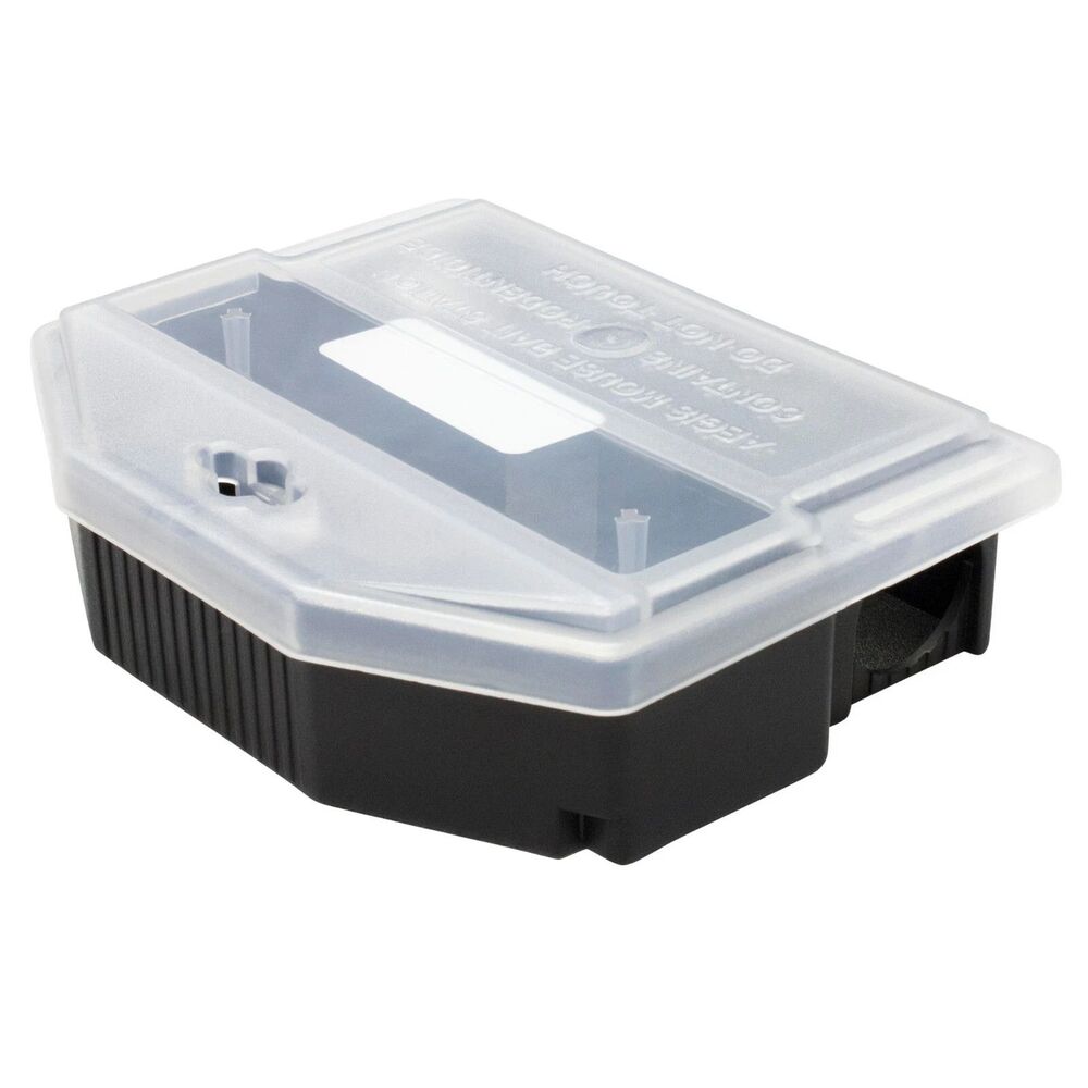 Mouse Control Stations Clear Lid (12 Pack ) Aegis Tamper Resistant Mice Stations